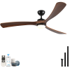 72 Inch Ceiling Fans with Lights and Remote, Large Outdoor Ceiling Fan with Light Dimmable for Patios Living Room Bedroom Gazebo High CFM 3 Blade Prop