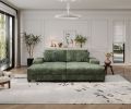 Convertible combination sofa, corduroy fabric, fluffy modern sleeper sofa chair, oversized combination living room double lounge chair, Green