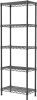 Metal Shelves Wire Shelving: Storage Rack Standing Units Shelf for Kitchen Laundry Bathroom Closet Organizers Pantry Narrow Mesh Adjustable 10" D x 16
