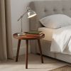 15.75" Small Round Side Table, Modern Table End Circle Coffee Table for Living Room Bedroom Office and Small Spaces