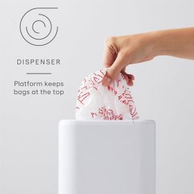 StoraBag Space-Saving Plastic Bag Dispenser, Organizer for Kitchen Cabinet or Pantry Storage, One-Size, Speckled White