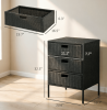 Brown Outdoor Patio Storage Cabinet Pool Organizer with 3 Drawers And Towel Rack Functional And Stylish Organizer