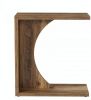 C-Shaped End Table Sofa Side Table Couch Table for Small Space Modern Minimalist Living Room Bedroom Organizer Shelf Coffee Table