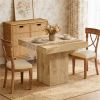 Square dining table, farmhouse style kitchen dining table, coffee table (table only)