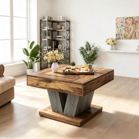 Square Coffee Table 31.5 Inch Center Living Room Table Modern Simple Style Decorative Home Furniture