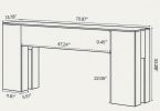 Farmhouse Console Table Entryway Sofa Table behind Couch Living Room Decorative Wood