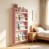 4-Tier Bookshelf Organizer  Crossbar for Toys And Books Home Decor Wall-Mounted