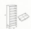 9-Tier Wooden Fruit And Vegetable Storage Rack Freestanding Pantry Organizer Cabinet for Kitchen Space Saving