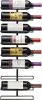 Holds 9 Bottles Ã¢â‚¬â€œ Black Metal Wine Bottle Holder for Wall, Modern Wine Rack for Home Bar, Kitchen
