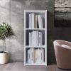 Classic 3 Cube Open Shelf Wood Bookcase, White