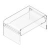 Acrylic Coffee Table, 2 Tiers Center Table with Storage Shelf, Modern Rectangle Acrylic Coffee Desk, Ideal for Dining Room, Kitchen Island, Restaurant
