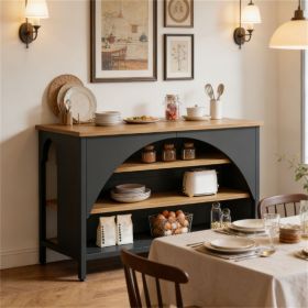 Kitchen island with storage rack, kitchen rack, cutlery cabinet, storage cabinet