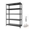 Storage Shelves, 5-Tier Adjustable, 2500 lbs Capacity, Heavy Duty Garage Storage Shelving Unit, Metal Utility Rack Shelf