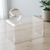 32' Acrylic Coffee Table 0.6' Thick Rectangle Waterfall Center Table for Living Room Modern No Assembly Required Clear