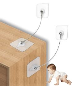10 Pack, 12 inches Furniture Anchors Kit for Baby Proofing, Adhesive TV Safety Straps Use to Prevent Falling and Anti Tip