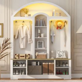 Multi-functional wardrobe/entrance wardrobe, equipped with shoe racks