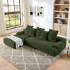 110.25x67'' Modern Upholstered L-Shape Sectional Sofa Couch, Modular Compressed Sofa with Free Combination for Living Room Bedroom, Melange Velvet
