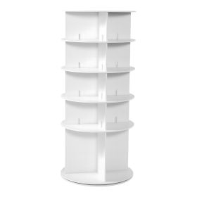 5 Tiers Rotating Shoe Rack Tower, 360Ã‚Â° Spinning Shoe Rack, Revolving Storage Round Carousel Display