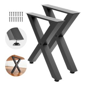 Table Legs, 29.5" H x 29.9" W Steel Furniture Legs, Modular Design, Easy Assembly, 2204 lbs Max Load Heavy Duty, for Home Office Desk