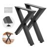 Table Legs, 29.5" H x 31.1" W Steel Furniture Legs, Modular Design, Easy Assembly, 2204 lbs Max Load Heavy Duty, for Home Office Desk