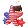4.82 ft Patriotic Inflatable Decoration, Fourth of July Blow Up Inflatable Independence Day Decoration