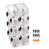 Plastic Stackable Storage Bins, 10.9 x 5.5 x 5.1 inch (8 Pack), Plastic Containers for Organizing & Storage Bins for Closet, Garage, Small Parts
