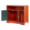 Cat Litter Box Enclosure, 31 in Hidden Litter Box Cabinet with Shelf & Storage, Modern Style Indoor Cat Washroom