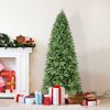 7.5FT Christmas Tree with 1599 PE+PVC Tips Ã¢â‚¬â€œ Full-Bodied Holiday Tree with Hinged Branches, Easy Assembly, Stable Metal Stand