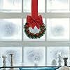 Christmas Berry Garland with Red Bow, Kitchen Cabinet DÃ©cor, Festive Door & Window Hanging Wreath for Home Xmas Party (1 Pc)