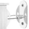 10 Pack Furniture Anchors for Baby Proofing, Anti Tip Furniture Wall Anchors, Secure 400 Pounds Cabinet, Bookcase, Dresser to Wall
