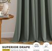 Gold Blackout Curtains for Bedroom Living Room 63 Inches Long 2 Panels