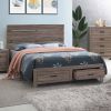 Geary Barrel Oak Queen Storage Panel Bed