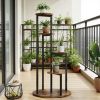 Plant Stand, Multiple Potted Plants Holder Corner Flower Shelf