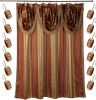 12pc Contempo Bathroom Shower Curtain Sets Luxury Classic Shower Curtain & 12 Shower Curtain Hooks Contemporary Fabric Shower Curtain Unique Design St