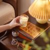 Solid Wood Nightstand with Two Drawers and Pull-out Panel Storage Bedside Table and Sofa Side Table