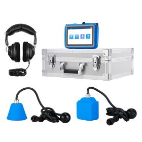 Pipe Water Leak Detector for Indoors, 1Hz-10000Hz, 7" Touchscreen Plumbing Water Leakage Detection Locator with Horizontal & Vertical Sensors