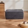 OTTOMAN-PLUSH-GREY-It can be used as a coffee table, a footstool, paired with an L-shaped sofa, or for main living room use.
