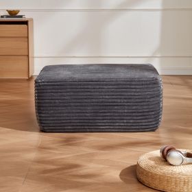 OTTOMAN-PLUSH-GREY-It can be used as a coffee table, a footstool, paired with an L-shaped sofa, or for main living room use.