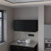 Black Kitchen Wall Cabinet with 2 Doors
