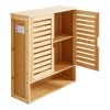 Bathroom Wall Cabinet, 2 Doors and Adjustable Shelf, Over the Toilet Storage Medicine Cabinet Wall Mounted