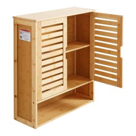 Bathroom Wall Cabinet, 2 Doors and Adjustable Shelf, Over the Toilet Storage Medicine Cabinet Wall Mounted