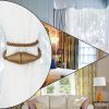 2 Pack Magnetic Curtain Tiebacks Rope Modern Handmade Curtain Tie Backs Decorative Drapes Weave Holdbacks for Window DÃƒÂ©cor, Khaki