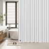 Clear Black Shower Curtain Liner 72x72, PEVA Waterproof Bath Curtain, No Chemical Smell, 3 Weighted Magnets, Durable with Rustproof Metal Grommets