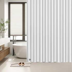 Clear Black Shower Curtain Liner 72x72, PEVA Waterproof Bath Curtain, No Chemical Smell, 3 Weighted Magnets, Durable with Rustproof Metal Grommets
