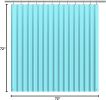 Aqua Shower Curtain Liner 72x72, PEVA Waterproof Bath Curtain, No Chemical Smell, 3 Weighted Magnets, Durable with Rustproof Metal Grommets