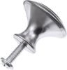 30 Pack Kitchen Cabinet Knobs - Round Silver Drawer, Dresser & Cabinet Pull Handles, Durable Hardware for Kitchen, Bathroom, Furniture (1.06 Inch)