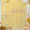 2 Pack Gold Stars Birthday Decorations 3.3X6.6 ft Golden Party Backdrop Foil Fringe Curtains for Bridal Baby Shower Wedding Anniversary Congrats Retir