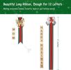 Christmas Ornaments Tree Decorations Personalized Crafts for Girls Adults Kids Kit DIY Ribbon Letter Tiles Bells Rustic Stockings Name Tags Hanging Xm