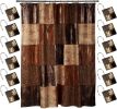 12pc Zambia Animal Shower Curtain Set & Hooks - Classic Fabric Shower Curtain - Unique Western Country Design