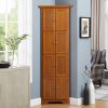 4-Tier 72" Corner Kitchen Pantry Storage Cabinet with 8 Doors Tall Storage Cabinet, Corner Cabinet and Shelves